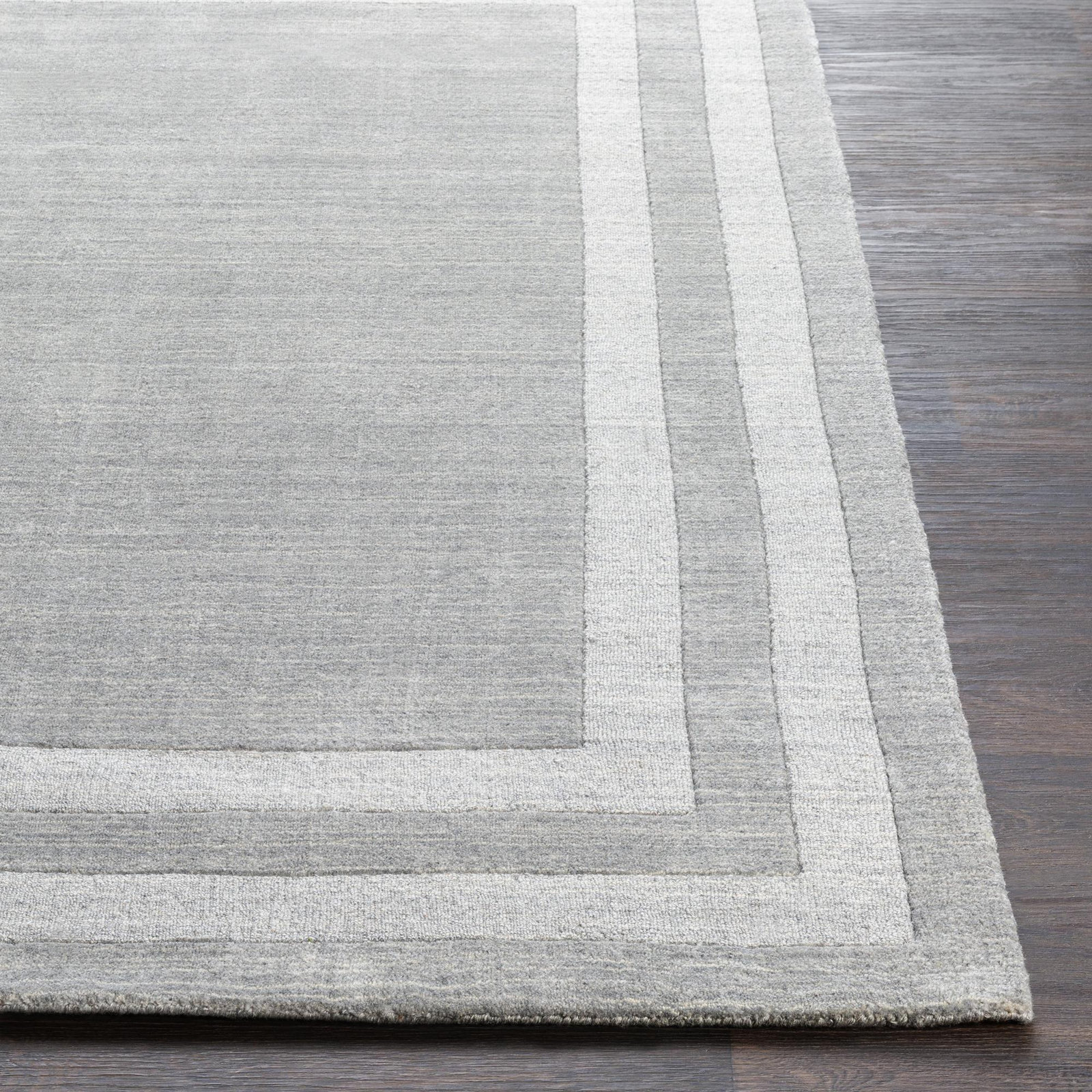 Pierson Medium Gray Hand-Tufted Rug, Rectangle 2' x 3'