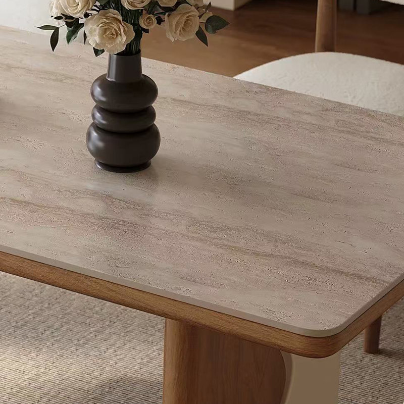 Table de salle à manger French French, H 29,53 po x l 62,99 po x P 31,5 po
