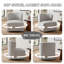 Fauteuil demi-tonneau pivotant moderne à oreilles 28 "-1951070620