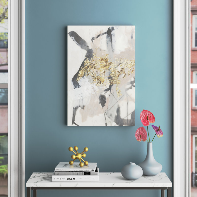 Golden Blush I by Jennifer Goldberger - Painting Print, 46cm H x 30cm W, Wrapped Canvas