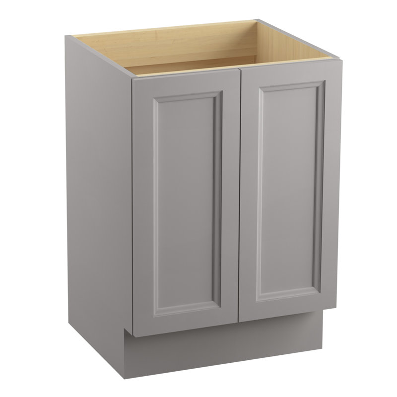 Base de meuble-lavabo Jacquard, Mohair gris