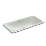 Iron Plains®Trough Rectangle Dual Mount Bathroom Sink with Overflow
