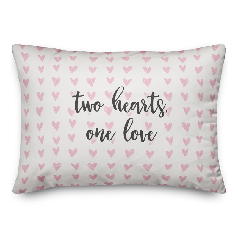  Coussin Two Hearts One Love