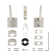 Weiser Tristan Square Rose Keyed Entry Levers - Satin Nickel