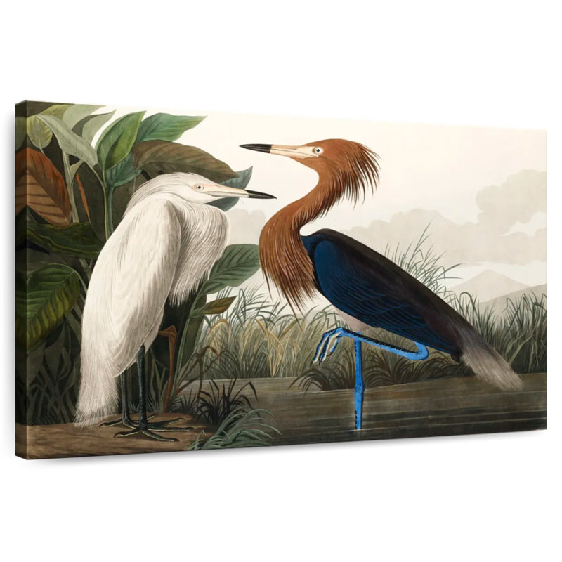 Brampt Purple Heron, 24" H x 36" W