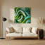 «Biomorphic Abstraction 48», art mural en métal vert-529060137