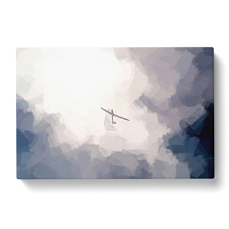 Air Glider In The Clouds In Abstract - Wrapped Canvas Print, 40cm H x 60cm W x 3cm D