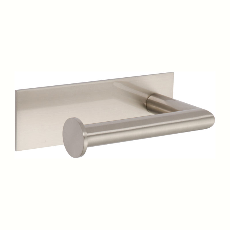 Surface Open on Left Toilet Paper Holder, Satin Nickel