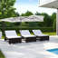 Parasol de patio de 15 pieds avec poignée à manivelle et dessus ventilé-106645411
