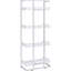 Bibliothèque de bureau à 4 tablettes en blanc brillant - Stable Support Contemporary