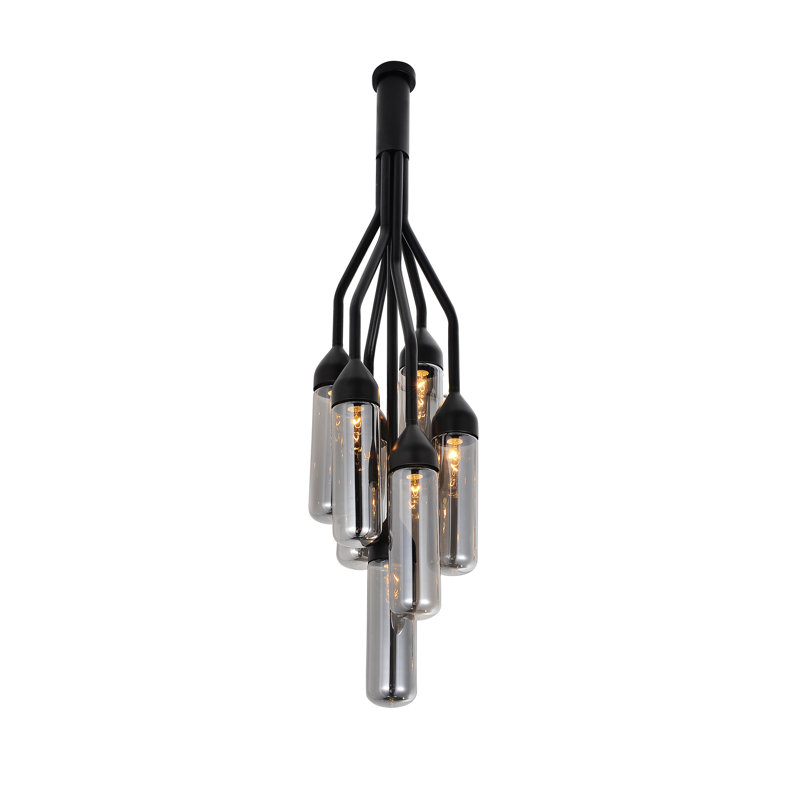 Luminaire suspendu cylindrique 5 lumières Aideliz