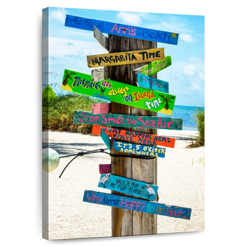 Hannes Beach Signs, 24" H x 16" W