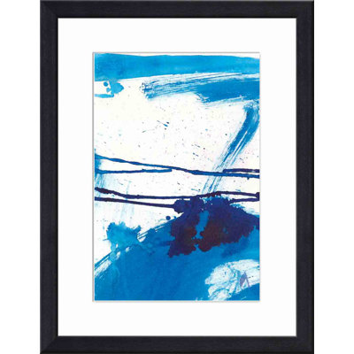 «Blue Mystic I» par Joyce Combs - peinture encadrée
