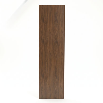 Panneau mural ANYIPRO 8 mm HPL Shiplap, 96 po x 11,81 po, noyer foncé, classe A