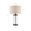 Lampe de table en verre