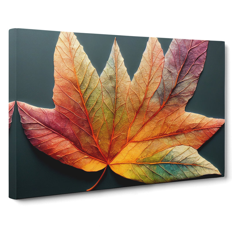 Autumn Leaf Vol.2 - Wrapped Canvas, 35cm H x 50cm W x 3cm D