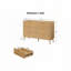 Commode à 6 tiroirs en rotin