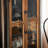 Black+Brown Solid Wood+Iron+Glass Display Cases-120279270