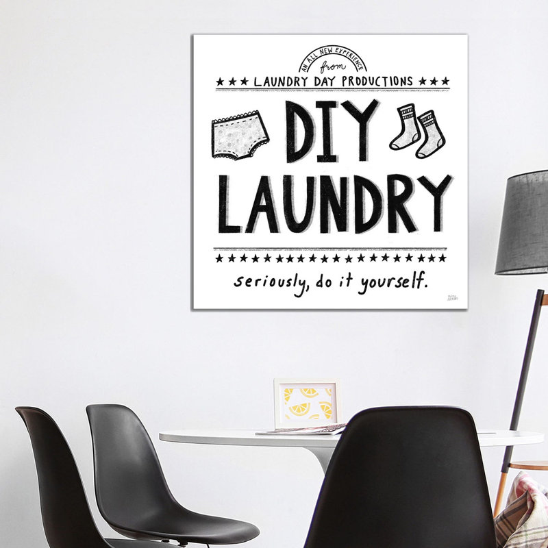 DIY Laundry by Melissa Averinos - Wrapped Canvas Print, 93.98 cm H x 93.98 cm W x 1.91 cm D
