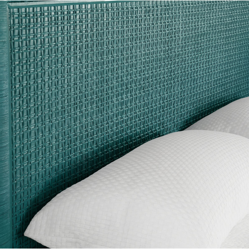 Naples Low Profile Standard Bed, King, Sea Glass