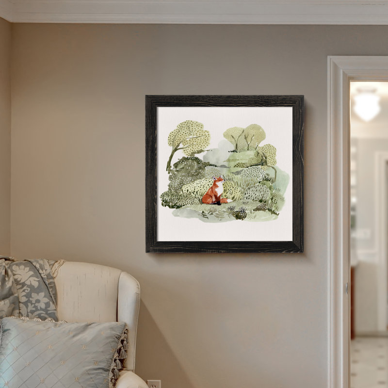 Reproduction d’art sur toile, "fox glen i" par paul cezanne, Toile avec encadrement ébène, H 32 po x l 44 po x P 1,25 po