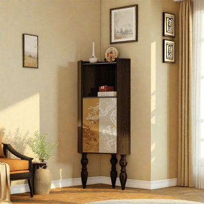 Armoire décorative en bois avec porte