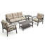 Ensemble de conversation en métal 5 pièces toutes saisons, canapé de conversation complet à 5 places avec coussins moelleux-237679666-237679679