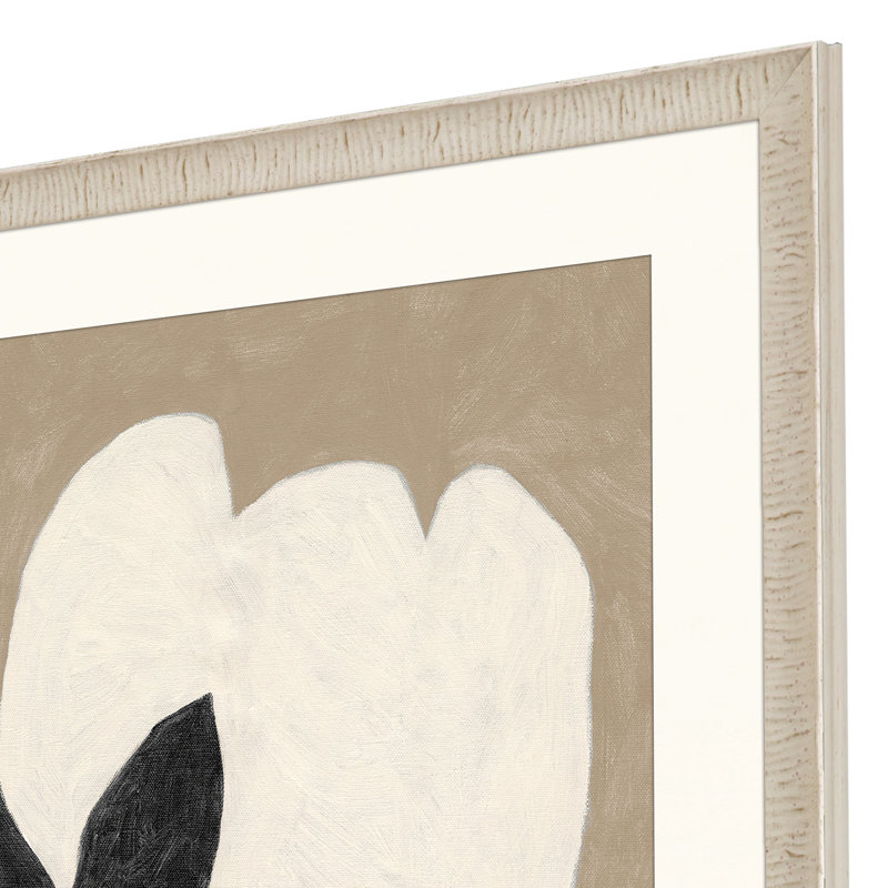 Reproduction d'art délicat encadré blanc
