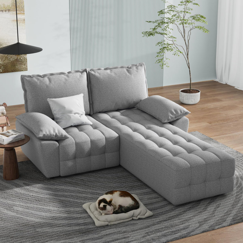 Canapé modulaire pour salon Eldene, Accoudoir à droite (vu de face)
