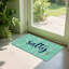 Tapis côtier Stay Salty, pour maison de plage et salle de bain, 24 po x 36 po, bleu sarcelle