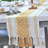 Boho Cotton Woven Table Runner With Tassels-71258800-71258801