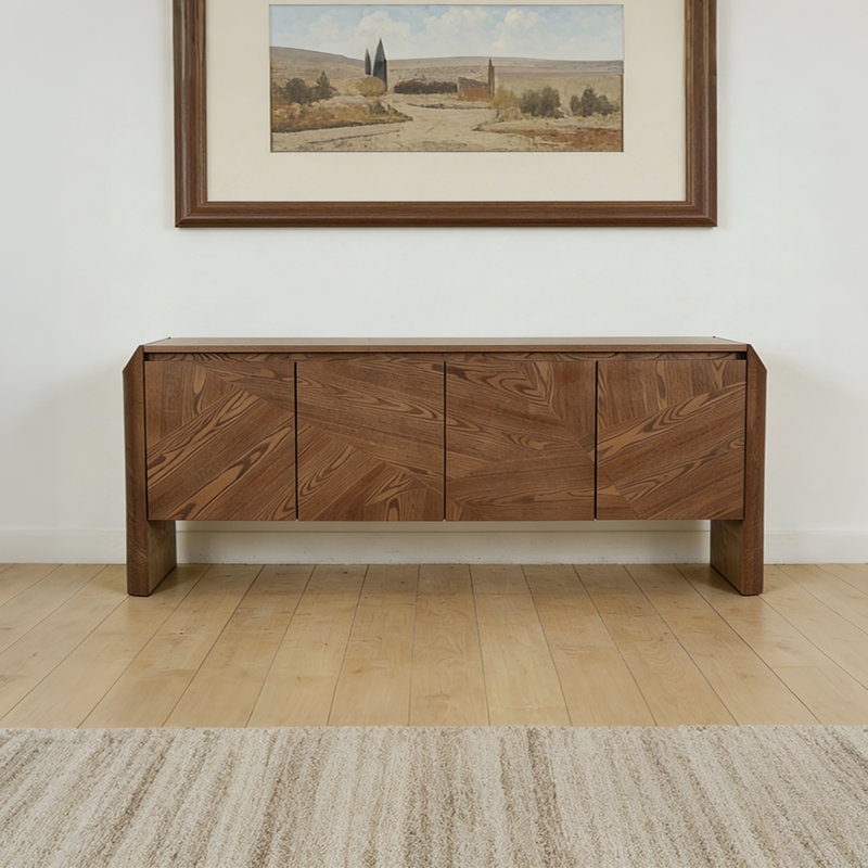Buffet haut de gamme minimaliste de style chinois, 31,5 po H x 78,7 po L x 17,7 po P