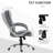 Grey Office Chair - Adjustable Height, Thick Padding Comfortable Computer With And Lumbar Relaxation In Seat Wide Relief Functionality Enhancement