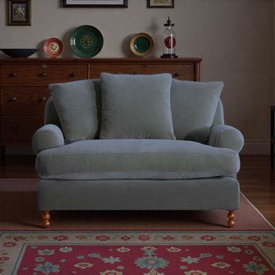 Minimalist Vintage Solid Wood Sofa Single Armchair