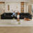 157.6"Cloud Sofa Couch,Removable Cushion,No Assembly
