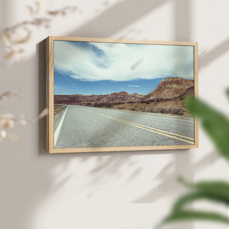 New Mexico Drive I - Impression encadrée - Restickable, Naturel, H 16 po x l 20 po