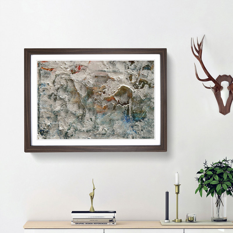 Abstract Vol.343 by S.Johnson - Framed Print, 45cm H x 63cm W x 2cm D, Walnut Framed