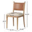 Bella Leather Upholstered Dining Chair-778893082