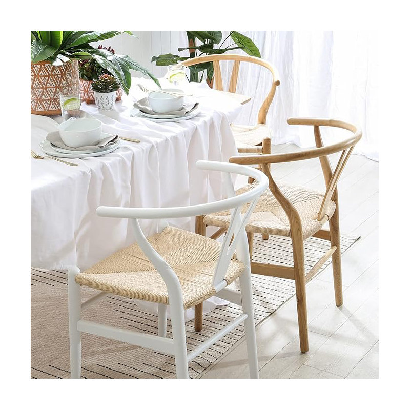 Fauteuil teint en blanc