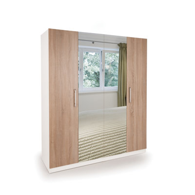 Halstead 4 Door Manufactured Wood Wardrobe