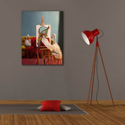  'Duckcasso' by Lucia Heffernan Canvas Wall Art, 26" x 34"