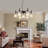 Eunise 7 - Light Glass Classic / Traditional Chandelier with Bulbs Included
