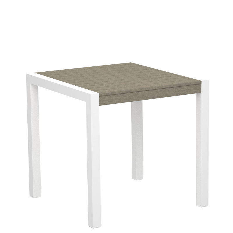 Table de salle à manger POLYWOOD MOD, Bronze texturé, Sable, L 29,75 po x P 29,75 po
