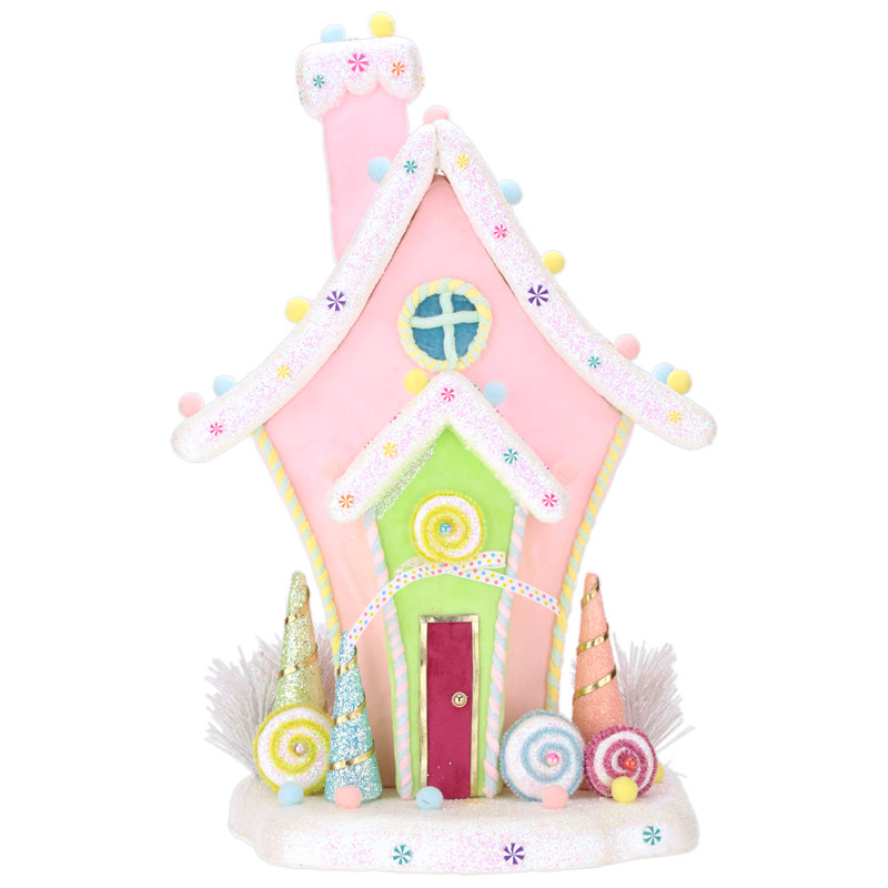 Candy Cane House, Small - 23.5 Inches