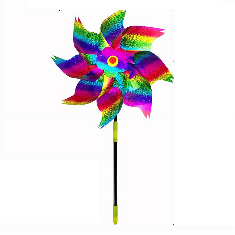 Rouleaux réfléchissants arc-en-ciel pour la cour et le jardin, H 7,09 po x l 7,87 po x P 2,36 po, Dégradé