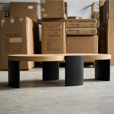 Table basse Creative en bois de frêne wabi-wabi-wabi-wind