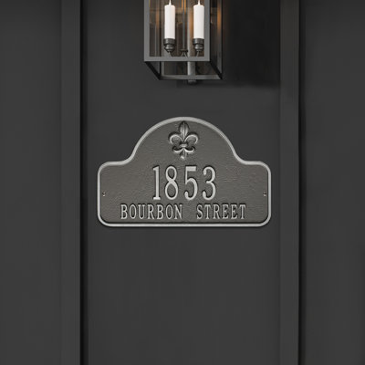 Fleur de Lis Address Plaque