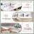 60" Floating Wall‑Mount Bathroom Vanity, Wood Melamine Cabinet with Resin & Calcium Carbonate Integrated Sink-245553176
