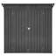Armoire de rangement extérieure noire et respirante pour jardin 6X4 Ft
