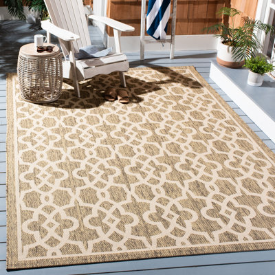 Tapis d'intérieur / extérieur à motif géométrique Herefordshire Performance